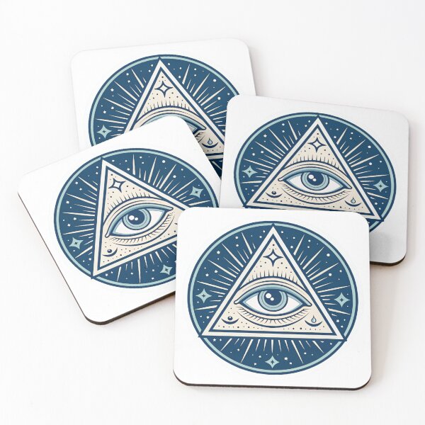 Item preview, All Seeing Eye Sticker – Mystical Triangle Symbol Design designed and sold by Erik Visnievskij.