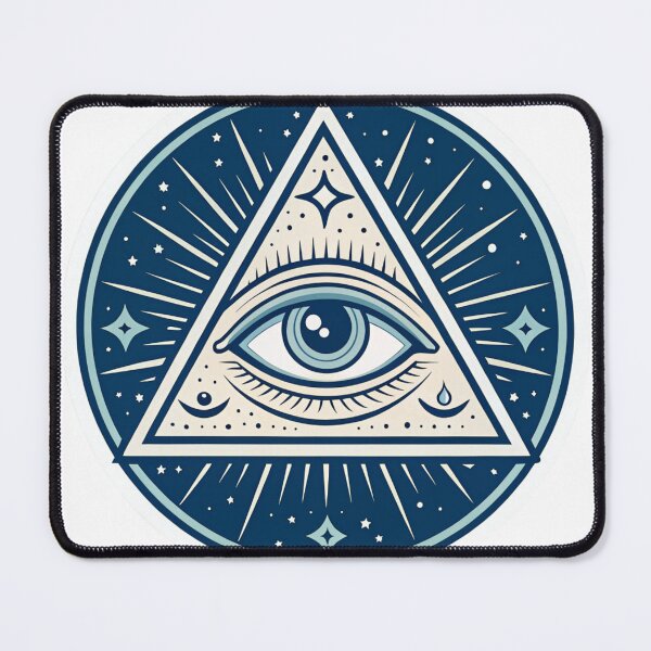 Item preview, All Seeing Eye Sticker – Mystical Triangle Symbol Design designed and sold by Erik Visnievskij.