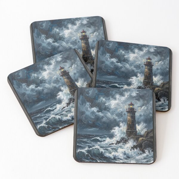 Item preview, The Great Storm | Classical Oil Painting & Stoic Ocean Art designed and sold by OVERRIDESTUDIOS.