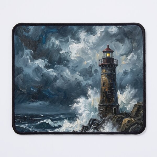 Item preview, The Great Storm | Classical Oil Painting & Stoic Ocean Art designed and sold by OVERRIDESTUDIOS.
