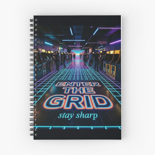 Item preview, Enter The Grid Retro Futuristic T-Shirt | Neon Perspective Arcade Tee | Cyber Aesthetic Shirt designed and sold by DmaarGroup.