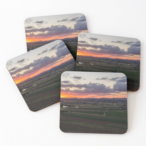 Item preview, Aerial Sunset Over Rural Farmland designed and sold by Justin Mckinney.