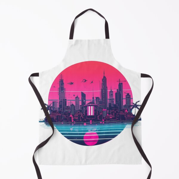 Item preview,  Neon Cyberpunk City – Futuristic Night Illustration designed and sold by catcurio.