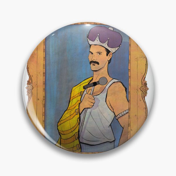 Item preview, Freddie Mercury – Queen Cartoon Illustration designed and sold by The A-Press.
