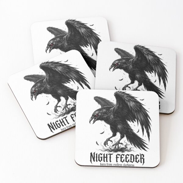 Item preview, Gothic Black Raven Dark Art designed and sold by Bones and Mists.