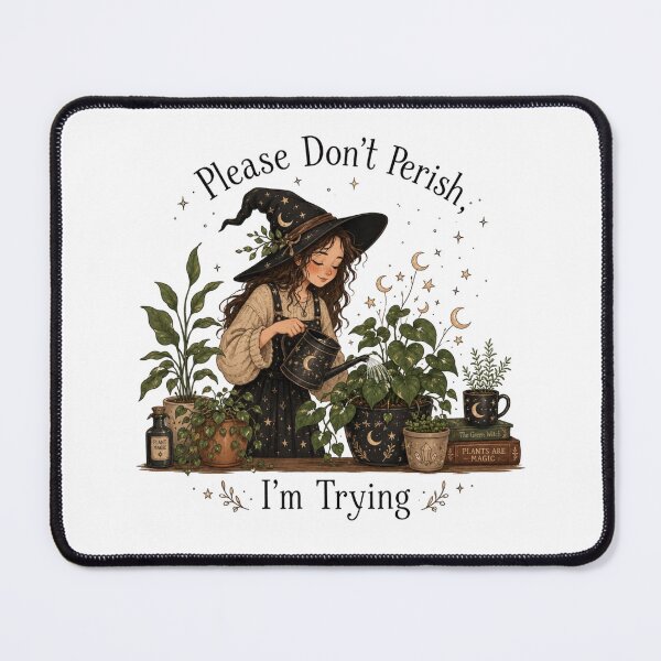 Item preview, Funny Witch Plant Please Don't Perish Art designed and sold by InkNovaLab.