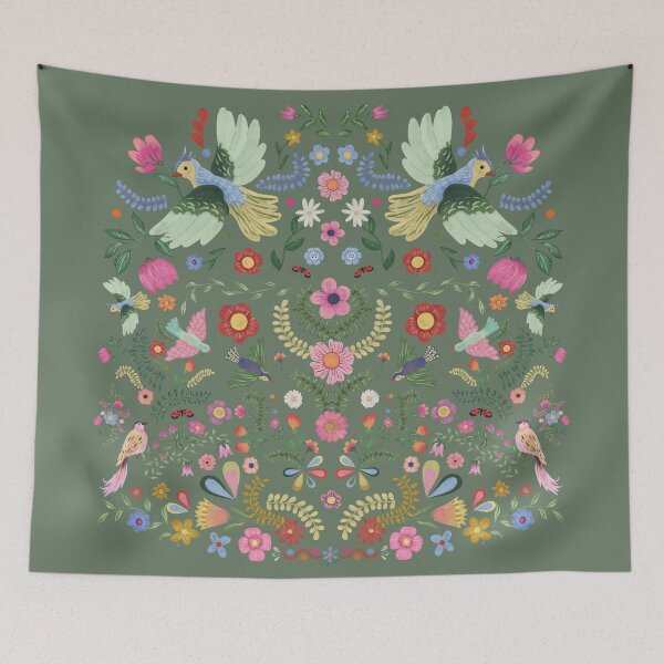 Item preview, Folk floral pattern designed and sold by Lefteris Betsis.