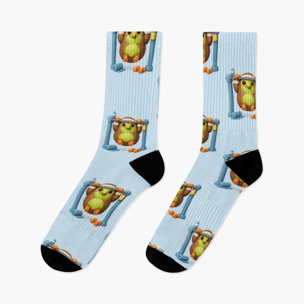 Item preview, Cute Kiwi Pull-Up Workout | Kawaii Gym Bird Calisthenics Fitness Motivation designed and sold by Moons Studio.