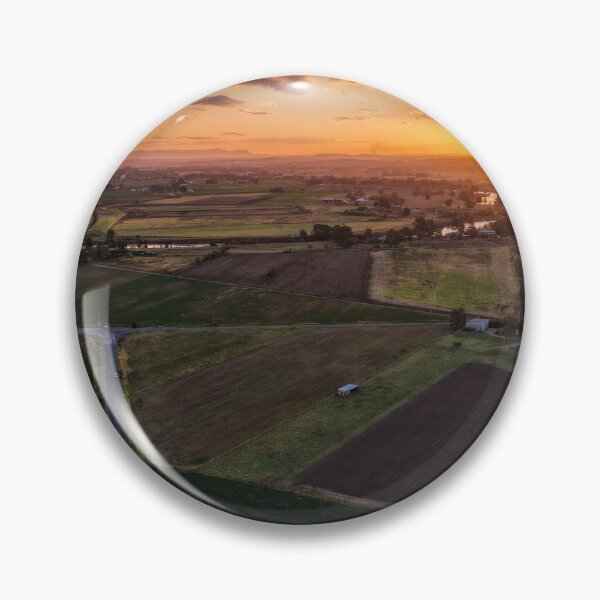 Item preview, Aerial view of a sunset over farmland designed and sold by Justin Mckinney.