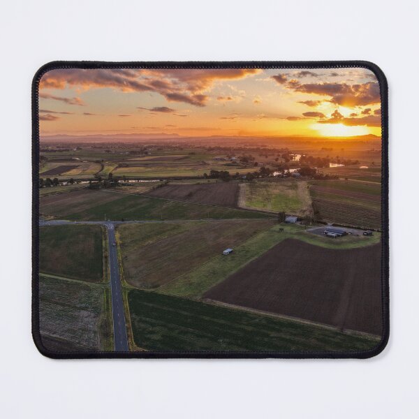 Item preview, Aerial view of a sunset over farmland designed and sold by Justin Mckinney.