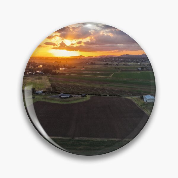 Item preview, Aerial Sunset Over Morpeth Farmland designed and sold by Southern Cross Lifestyle .