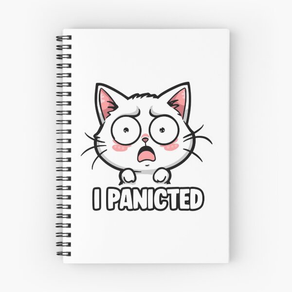 Item preview, Funny Panicked Cat Meme I Panicked Kawaii Cartoon designed and sold by EchoPrint Co..
