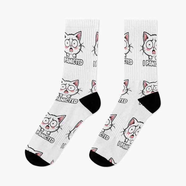 Item preview, Funny Panicked Cat Meme I Panicked Kawaii Cartoon designed and sold by EchoPrint Co..