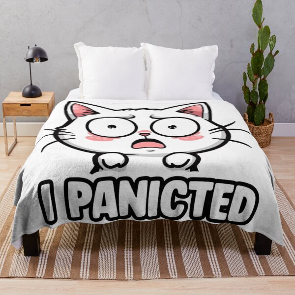 Item preview, Funny Panicked Cat Meme I Panicked Kawaii Cartoon designed and sold by EchoPrint Co..
