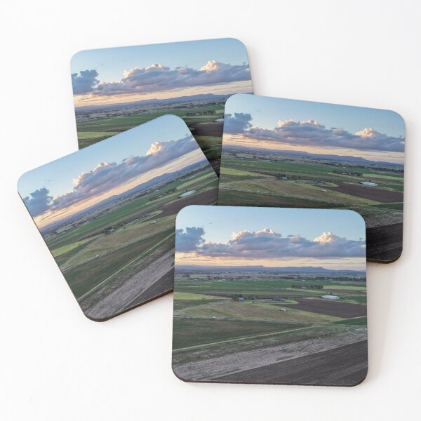 Item preview, Aerial Sunset Over Morpeth Farmland designed and sold by Justin Mckinney.