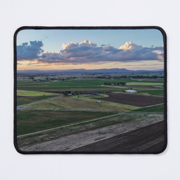 Item preview, Aerial Sunset Over Morpeth Farmland designed and sold by Southern Cross Lifestyle .