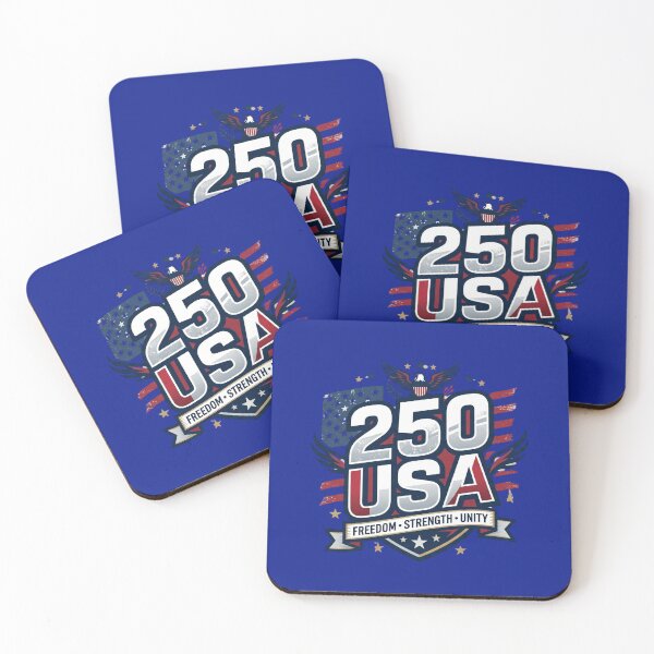 Item preview, USA 250 Years of Freedom Strength Unity - 1776-2026 Sestercentennial Bold Patriot Shield designed and sold by MojNetSerwis WWK.
