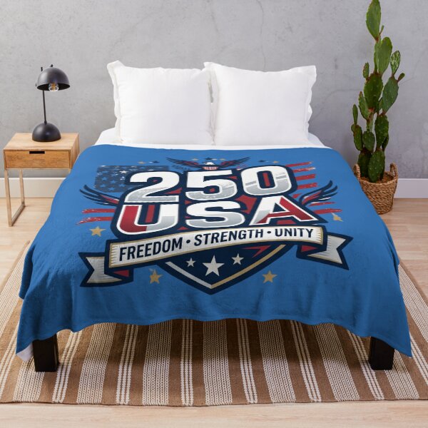 Item preview, USA 250 Years of Freedom Strength Unity - 1776-2026 Sestercentennial Bold Patriot Shield designed and sold by MojNetSerwis WWK.
