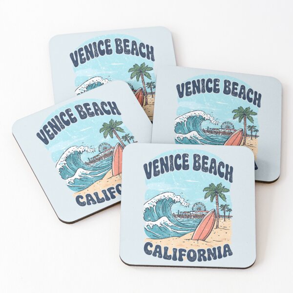 Item preview, Venice Beach California Cute Beach Colorful Surfing Wave  designed and sold by HowToCanadian.