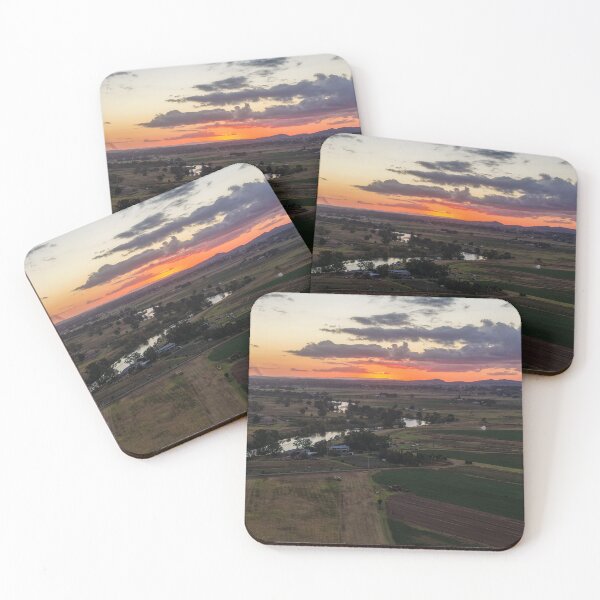 Item preview, Aerial view of a sunset over the river designed and sold by Southern Cross Lifestyle .