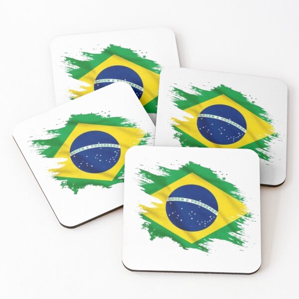 Item preview, Brazil Flag Artistic Brush Stroke - Modern Flag Design T-Shirt designed and sold by Bulk store .