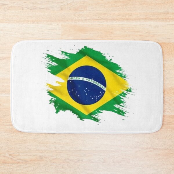 Item preview, Brazil Flag Artistic Brush Stroke - Modern Flag Design T-Shirt designed and sold by Bulk store .