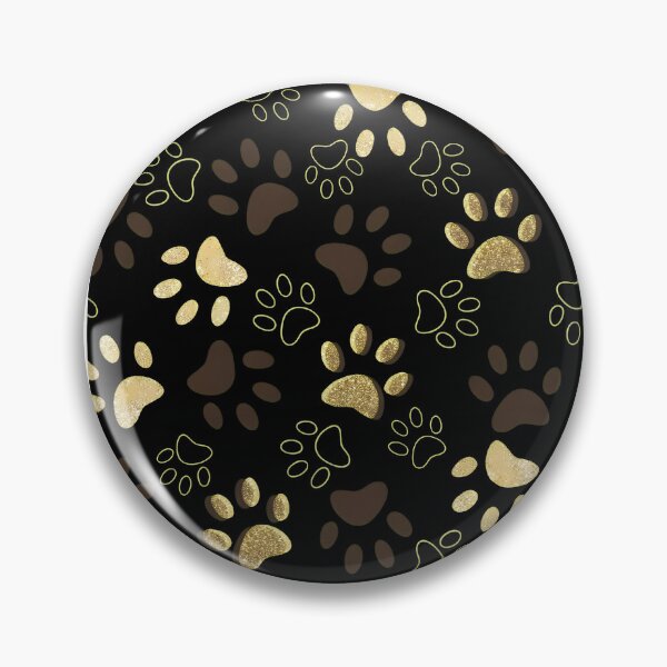 Item preview, Sparkly Gold Paw Print Pattern designed and sold by Dmo3HarkoArt.