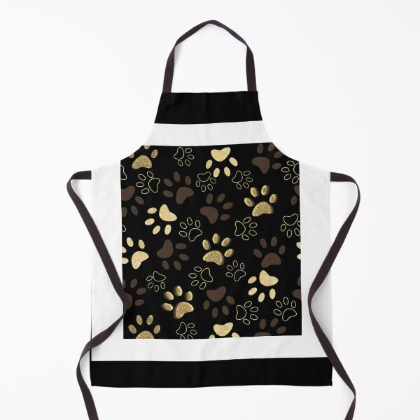 Item preview, Sparkly Gold Paw Print Pattern designed and sold by Dmo3HarkoArt.