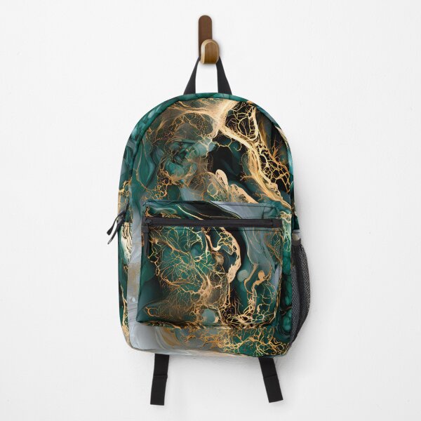 Item preview, Emerald Gold Fluid Marble designed and sold by CosmicGlyph.