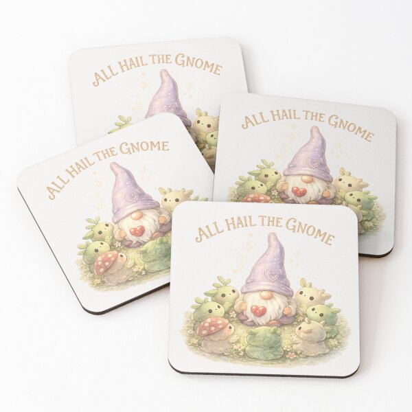 Item preview, All Hail the Gnome – Cute Garden Cult Watercolor Design designed and sold by InnerwayStudio.