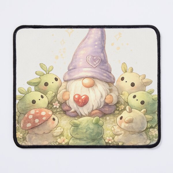 Item preview, All Hail the Gnome – Cute Garden Cult Watercolor Design designed and sold by InnerwayStudio.
