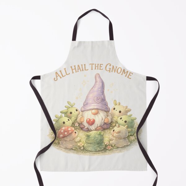 Item preview, All Hail the Gnome – Cute Garden Cult Watercolor Design designed and sold by InnerwayStudio.