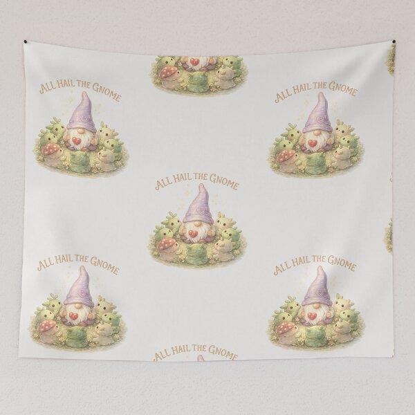 Item preview, All Hail the Gnome – Cute Garden Cult Watercolor Design designed and sold by InnerwayStudio.