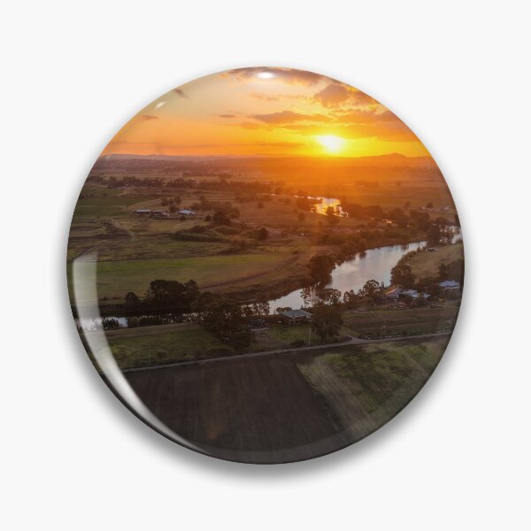 Item preview, Aerial Sunset Over Morpeth River designed and sold by Justin Mckinney.