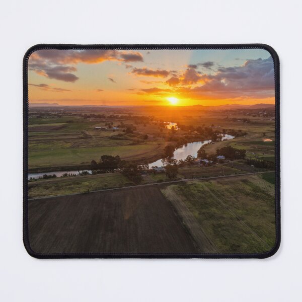 Item preview, Aerial Sunset Over Morpeth River designed and sold by Justin Mckinney.