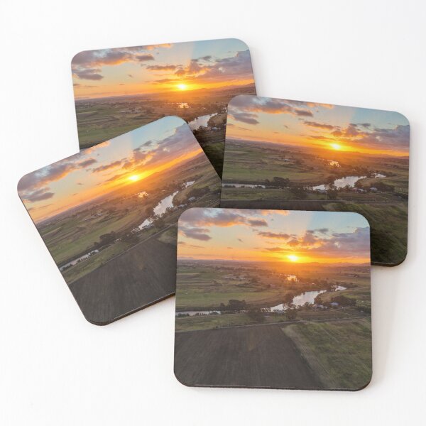 Item preview, Aerial Sunset Over Morpeth River designed and sold by Southern Cross Lifestyle .