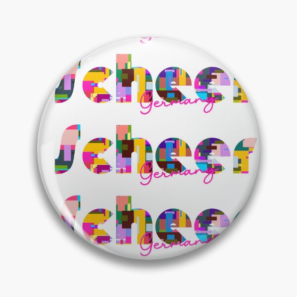 Item preview, Scheer, Germany, Vibrant Abstract City Typography Art designed and sold by Wanderful-roads.