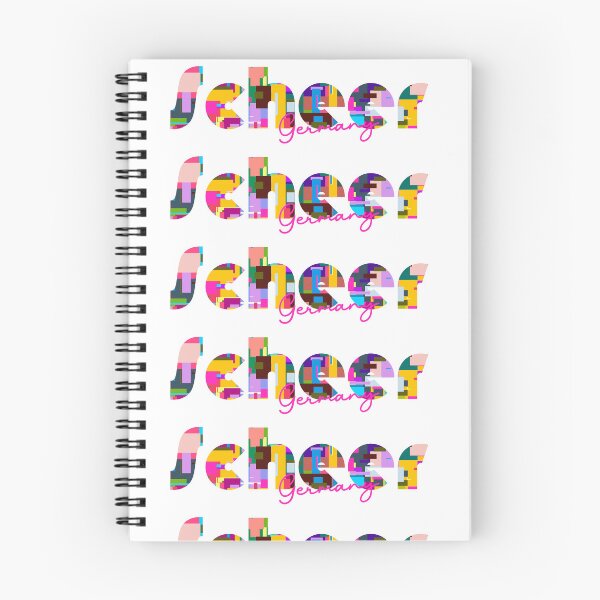 Item preview, Scheer, Germany, Vibrant Abstract City Typography Art designed and sold by Wanderful-roads.