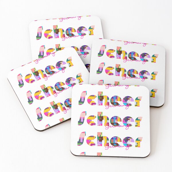 Item preview, Scheer, Germany, Vibrant Abstract City Typography Art designed and sold by Wanderful-roads.