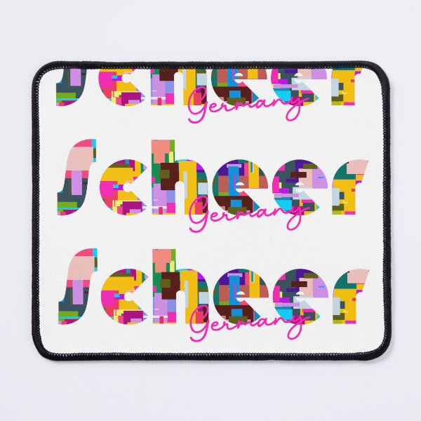 Item preview, Scheer, Germany, Vibrant Abstract City Typography Art designed and sold by Wanderful-roads.