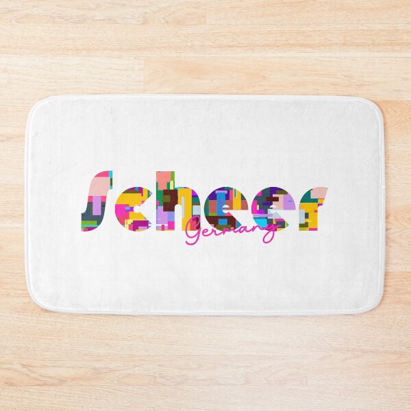 Item preview, Scheer, Germany, Vibrant Abstract City Typography Art designed and sold by Wanderful-roads.