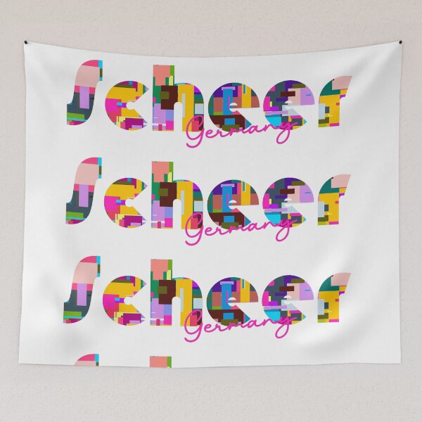 Item preview, Scheer, Germany, Vibrant Abstract City Typography Art designed and sold by Wanderful-roads.