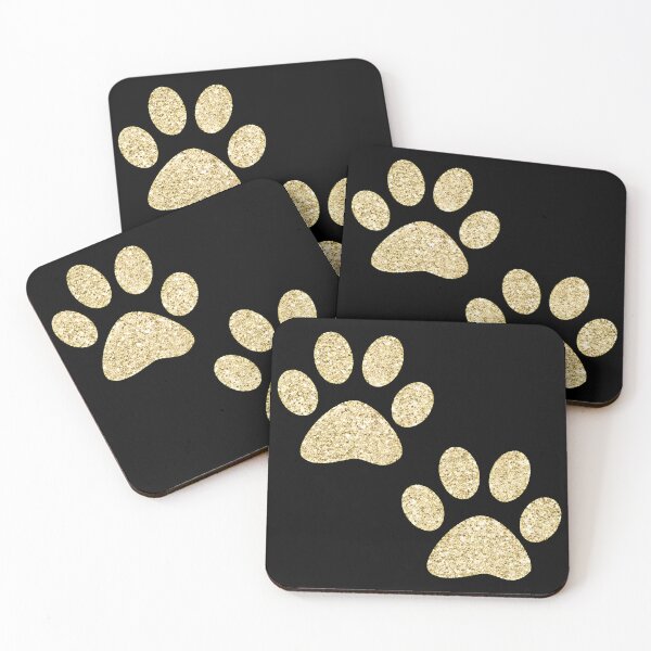 Item preview, Golden Glitter Paw Prints Pet Lover Sparkle Design designed and sold by Dmo3HarkoArt.