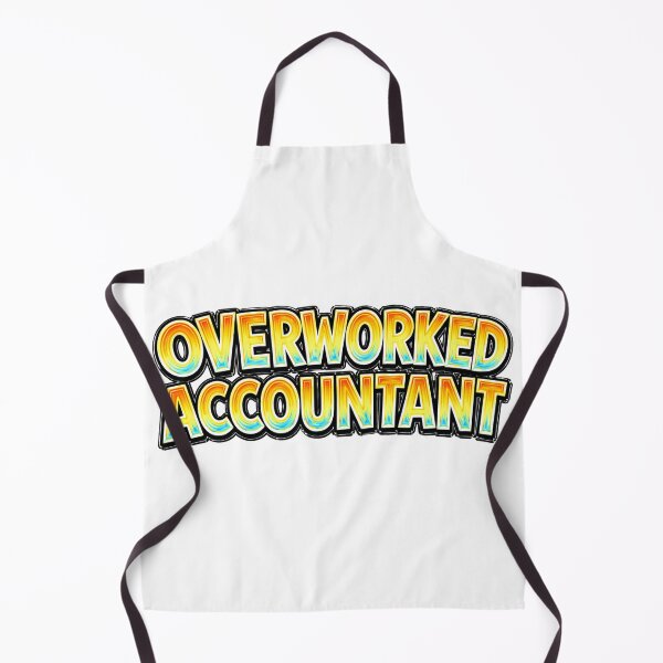 Item preview, OVERWORKED ACCOUNTANT – hand drawn childlike typography designed and sold by Mac Sketches.