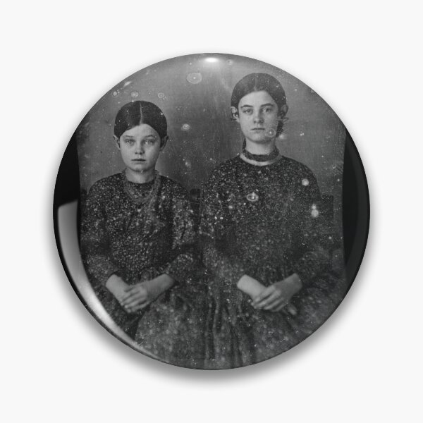Item preview, The Unidentified Sisters: Authentic 1850s Daguerreotype Portrait - Cutout designed and sold by Mystral Art Studio.