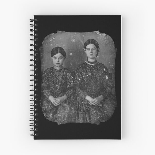 Item preview, The Unidentified Sisters: Authentic 1850s Daguerreotype Portrait - Cutout designed and sold by Mystral Art Studio.