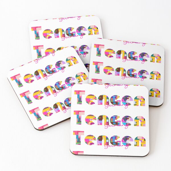 Item preview, Tengen, Germany, Vibrant Abstract City Typography Art designed and sold by Wanderful-roads.