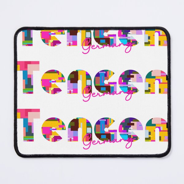 Item preview, Tengen, Germany, Vibrant Abstract City Typography Art designed and sold by Wanderful-roads.