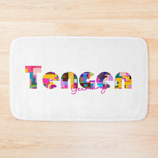 Item preview, Tengen, Germany, Vibrant Abstract City Typography Art designed and sold by Wanderful-roads.