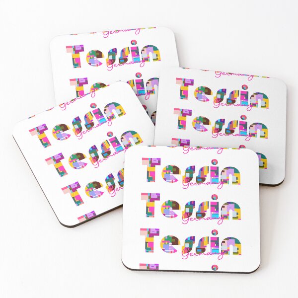Item preview, Tessin, Germany, Vibrant Abstract City Typography Art designed and sold by Wanderful-roads.